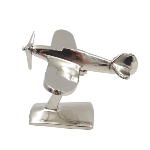 Model Samolotu na Podstawie – Srebrna Elegancja – 17 cm