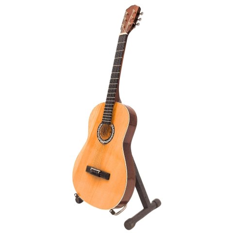 Miniaturowa Gitara z Drewna Mahoniowego – Motyw Klasyczna Elegancja – Skala 1:4
