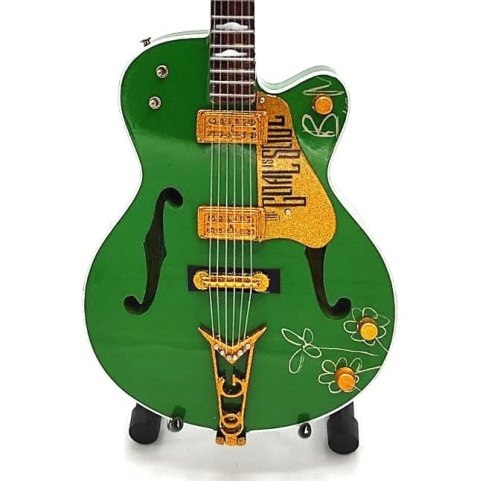 Miniaturowa Gitara z Drewna Mahoniowego – Motyw Irlandzki Rock – Skala 1:4