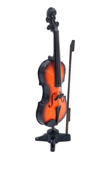 Miniaturowe Skrzypce z Żywicy – Motyw Klasyczna Wirtuozeria – 18 cm