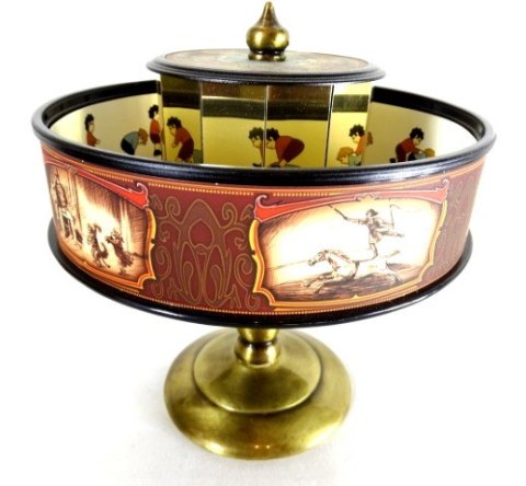 Praksinoskop – XIX-wieczny Bęben Animacyjny – Wys. 22,5 cm