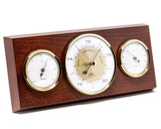 Ścienna Stacja Pogody 3w1 – Barometr, Termometr i Higrometr – Dł. 28 cm