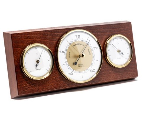 Ścienna Stacja Pogody 3w1 – Barometr, Termometr i Higrometr – Dł. 28 cm