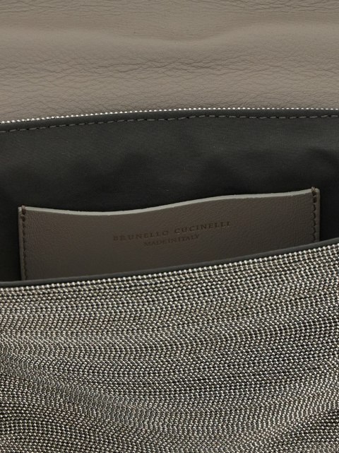 Torebka BRUNELLO CUCINELLI - Monile Crossbody - Srebrna