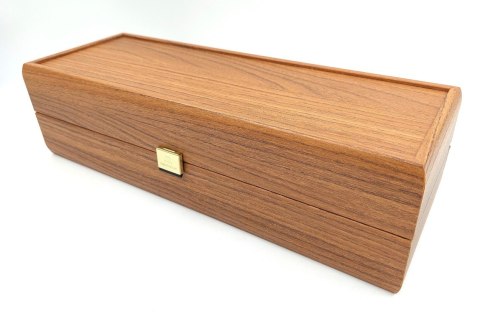 Ekskluzywne Pudełko na Wino z drewna orzechowego – 35 cm