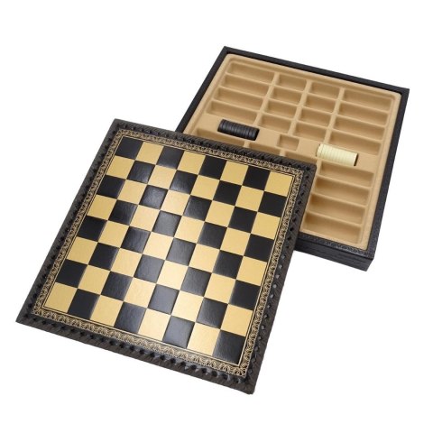 Szachy Mosiężne – Motyw Włoski Prestiż – 28 x 28 cm