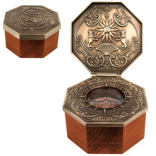 Kompas Magnetyczny z Systemem Cardana w Drewnianej Obudowie – Średnica 10 cm