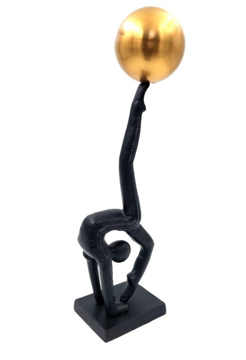 Rzeźba Jogina – Balans i Harmonia – Czerń i Złoto – 41 cm