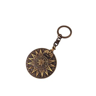 Brelok Mosiężny – Komputer Pływów Morskich (Abakus) – Średnica 5 cm