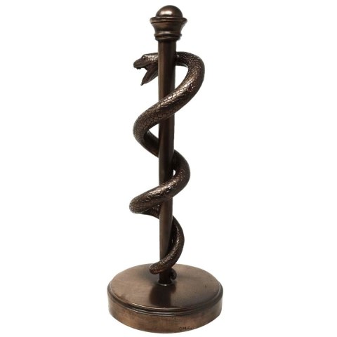 Rzeźba Dekoracyjna Laska Eskulapa – Symbol Medycyny – 30 cm