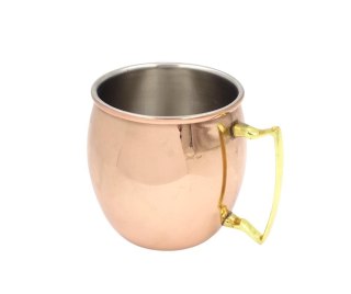 Stalowy Kubek Platerowany Miedzią – Premium – 0,5 l