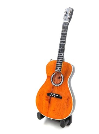 Miniaturowa Gitara z Drewna Mahoniowego – Motyw Hiszpańskie Flamenco – Skala 1:6