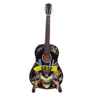 Miniaturowa Gitara z Drewna Mahoniowego – Motyw Akustycznej Ballady – Skala 1:4