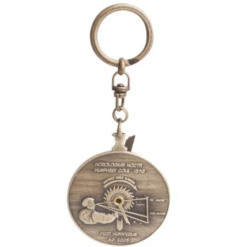 Brelok Mosiężny – Zegar Gwiazdowy (Nokturnal) – Średnica 5 cm