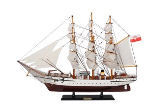 Model Żaglowca Dar Pomorza – Drewno i Płótno – Dł. 80 cm