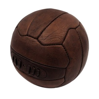 Piłka Nożna Skórzana Retro Vintage – Brązowa – Śr. 20,5 cm