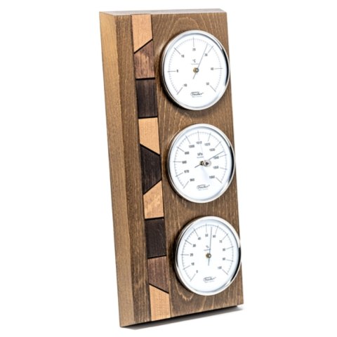 Ścienna Stacja Pogody 3w1 – Barometr, Higrometr, Termometr – Dł. 34 cm