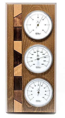 Ścienna Stacja Pogody 3w1 – Barometr, Higrometr, Termometr – Dł. 34 cm
