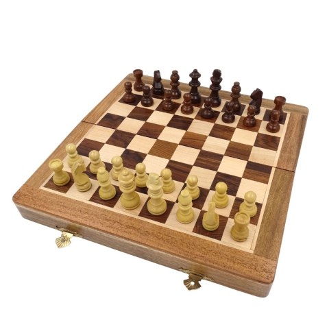 Szachy Drewniane Magnetyczne Składane – 30 cm