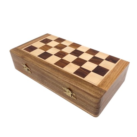 Szachy Drewniane Magnetyczne Składane – 30 cm