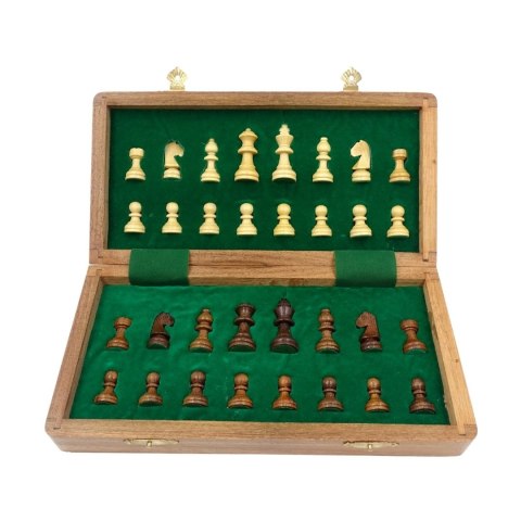 Szachy Drewniane Magnetyczne Składane – 30 cm