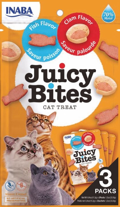 Sticksy z Rybą i Małżami (Juicy Bites) - 3 x 11 g
