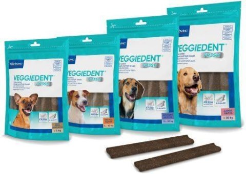 Sticksy Stomatologiczne Veggiedent Fresh L - Powyżej 30 kg - 15 Szt.