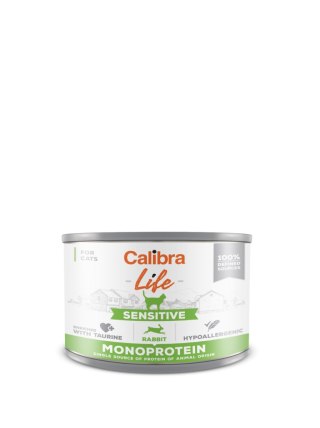 Danie z Królikiem (Cat Life Sensitive) - 200 g