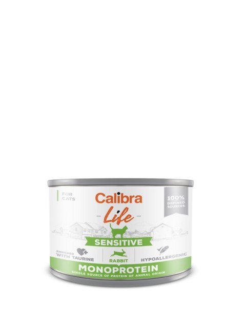 Danie z Królikiem (Cat Life Sensitive) - 200 g