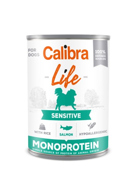 Danie z Łososiem i Ryżem (Dog Life Sensitive) - 400 g