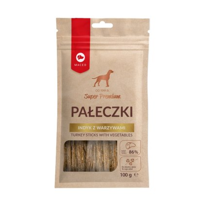 Sticksy Premium z Indykiem i Warzywami (Pałeczki) - 100 g
