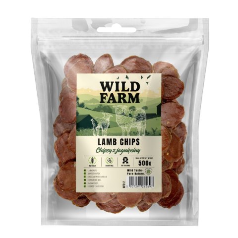 Przysmaki Funkcyjne z Jagnięciny (Wild Farm Chipsy) - 500 g