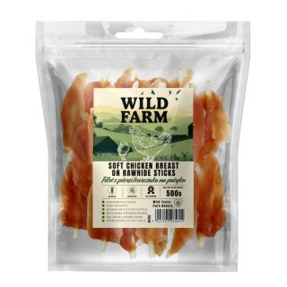 Przysmaki Funkcyjne z Piersi Kurczaka na Patyku (Wild Farm Filet) - 500 g
