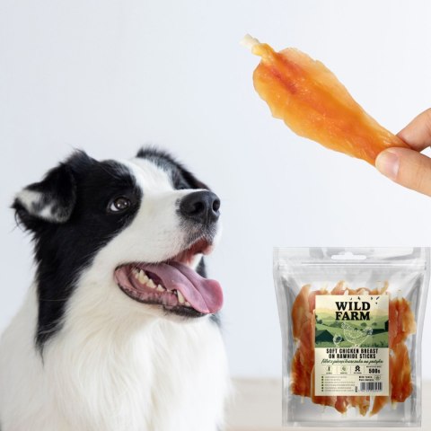 Przysmaki Funkcyjne z Piersi Kurczaka na Patyku (Wild Farm Filet) - 500 g