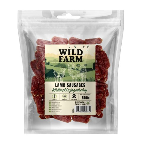 Przysmaki Funkcyjne z Jagnięciny (Wild Farm Kiełbaski) - 500 g