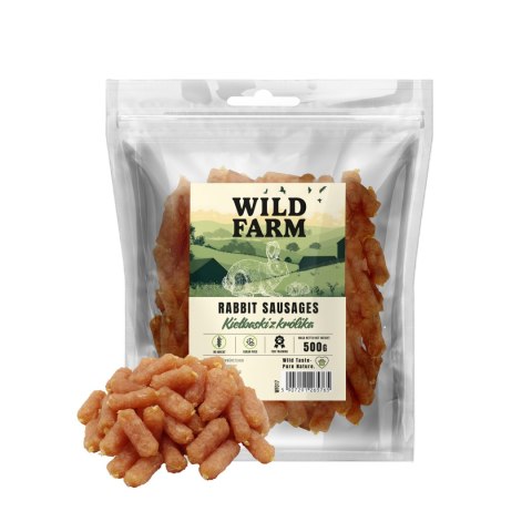 Przysmaki Funkcyjne z Królika (Wild Farm Kiełbaski) - 500 g