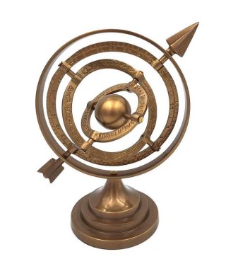 Astrolabium Aluminiowe Sferyczne ze Strzałą – 30 cm