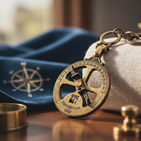 Brelok Marynistyczny – Reprodukcja Astrolabium Morskiego z XVI Wieku – Średnica 45 mm