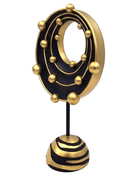 Rzeźba Dekoracyjna Układ Kosmiczny – Styl Nowoczesny – 33,5 cm