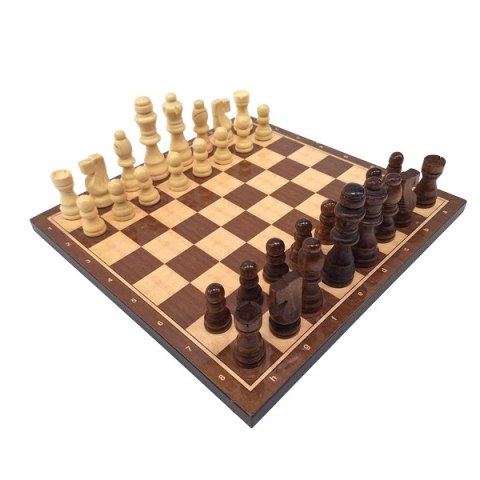 Szachy Drewniane Duże Prestiż – 37x37 cm
