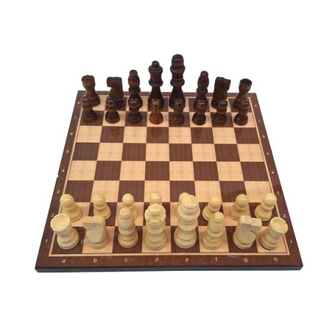 Szachy Drewniane Duże Prestiż – 37x37 cm
