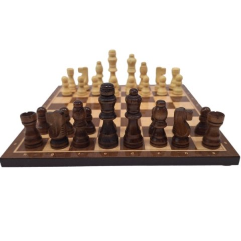 Szachy Drewniane Duże Prestiż – 37x37 cm
