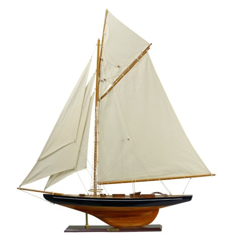 Model Jachtu Columbia – Drewno i Płótno – Wys. 104 cm