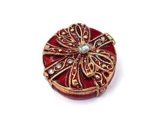 Szkatułka z Kryształkami – Styl Glamour – 4 cm