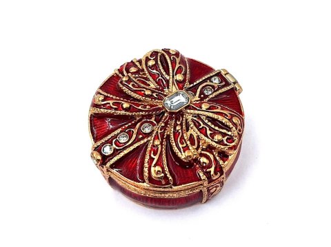 Szkatułka z Kryształkami – Styl Glamour – 4 cm