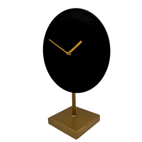 Zegar Dekoracyjny Gabinetowy (Metal) – Złoto i Czerń – 36,5 cm