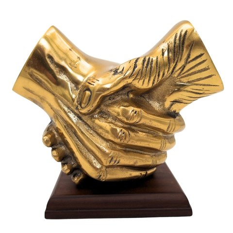 Rzeźba Biznesowa: Uścisk Dłoni – Symbol Zgody – 17 cm