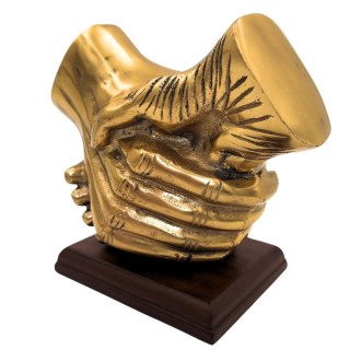 Rzeźba Biznesowa: Uścisk Dłoni – Symbol Zgody – 17 cm