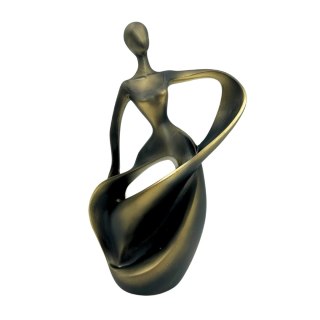 Rzeźba Wizerunkowa: Abstrakcyjna Tancerka – Antyczne Złoto – 24,2 cm