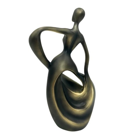 Rzeźba Wizerunkowa: Abstrakcyjna Tancerka – Antyczne Złoto – 24,2 cm